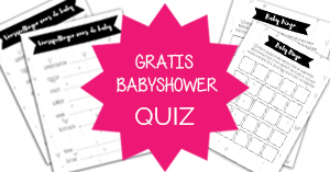 Hedendaags Babyshower quiz | Babyshower spelletjes | Illustrations by Renee GG-26