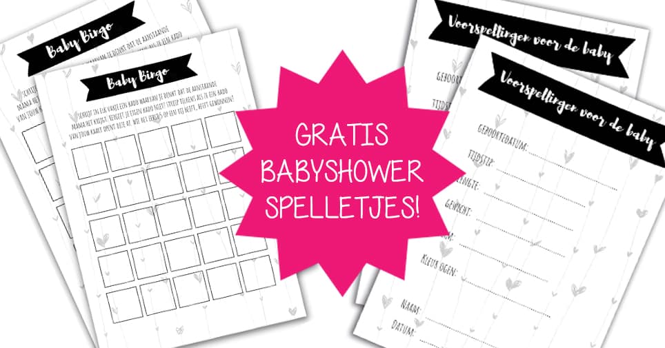 Spiksplinternieuw Babyshower spelletjes. De leukste GRATIS spelletjes voor de KF-44