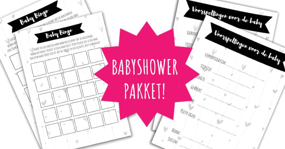 Babyshower organiseren met gratis Babyshower Pakket